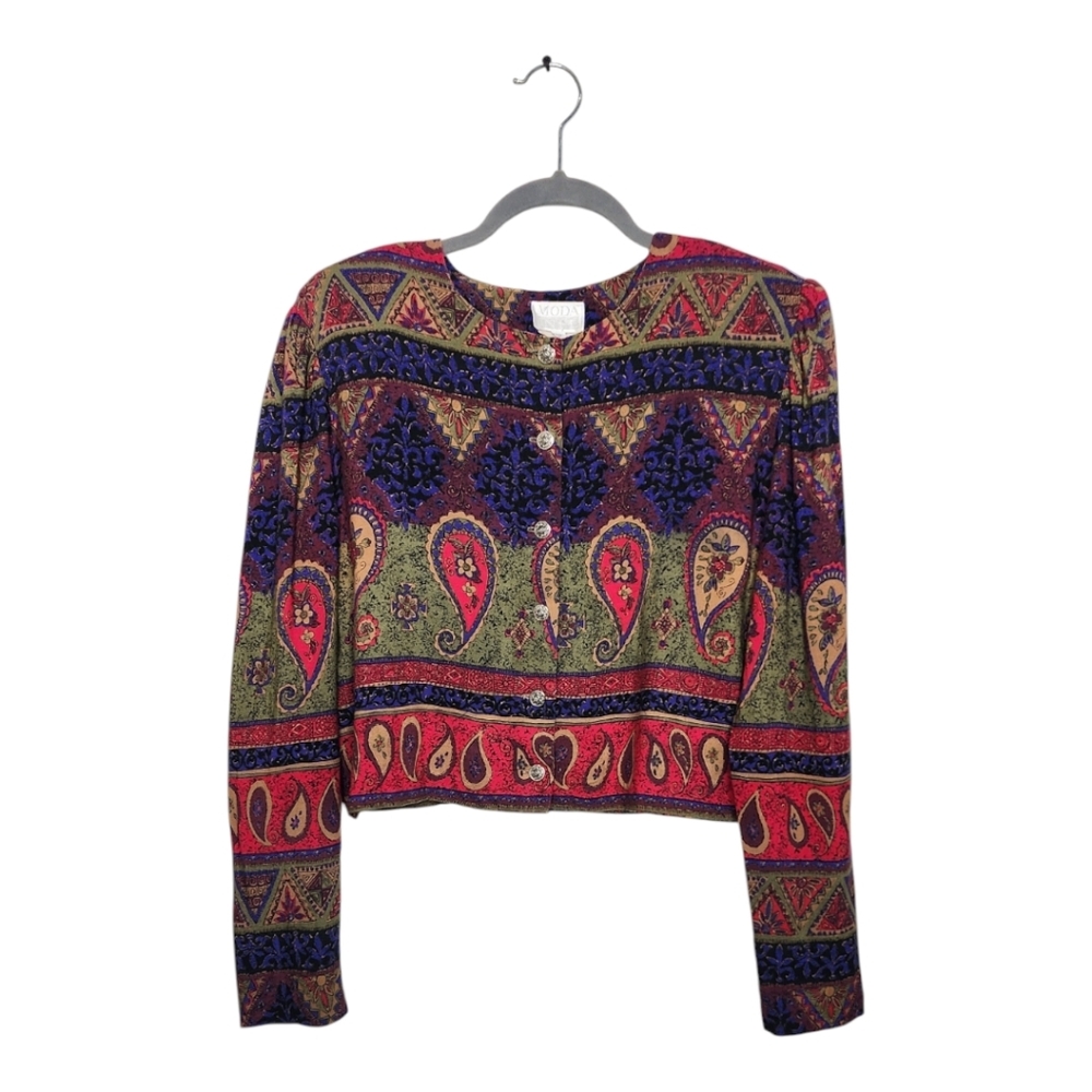 70's Puff Bishop Sleeve CottageCore Sweater Top Size 12